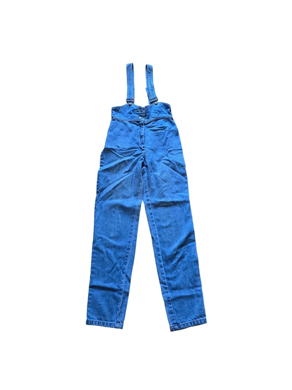 Vintage Fredericks of Hollywood Women's Bib Overalls Made in the USA, Size 7/8